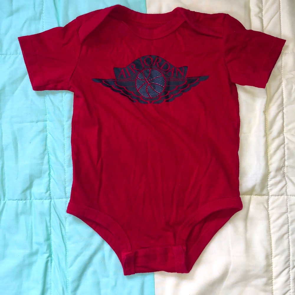 Jordan Red Onesie 3-6 month